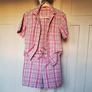Brooks Brothers Short Sleeve Knee Length Pajama Set. Size S